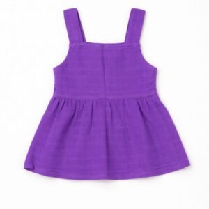 Purple Sleeveless Baby Dress with Flared Skirt