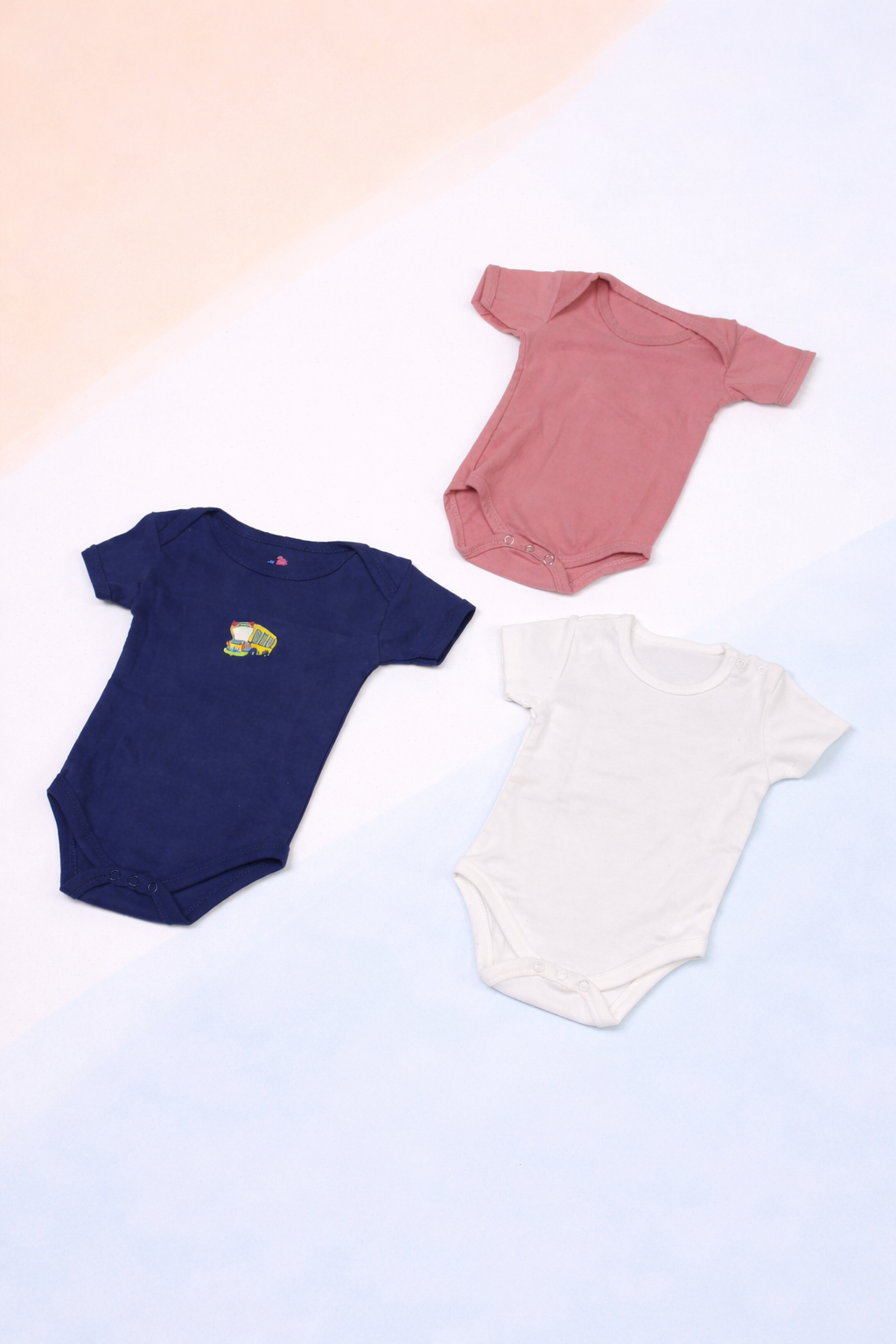 Premium Baby Cotton Bodysuit Set – Soft, Breathable & Export Quality (3-Piece Set) - Image 2