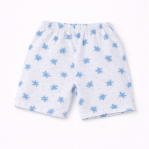 Cotton Baby Printed Shorts – Blue Floral Design