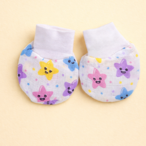 Soft Cotton Baby Socks with Smiling Star Print