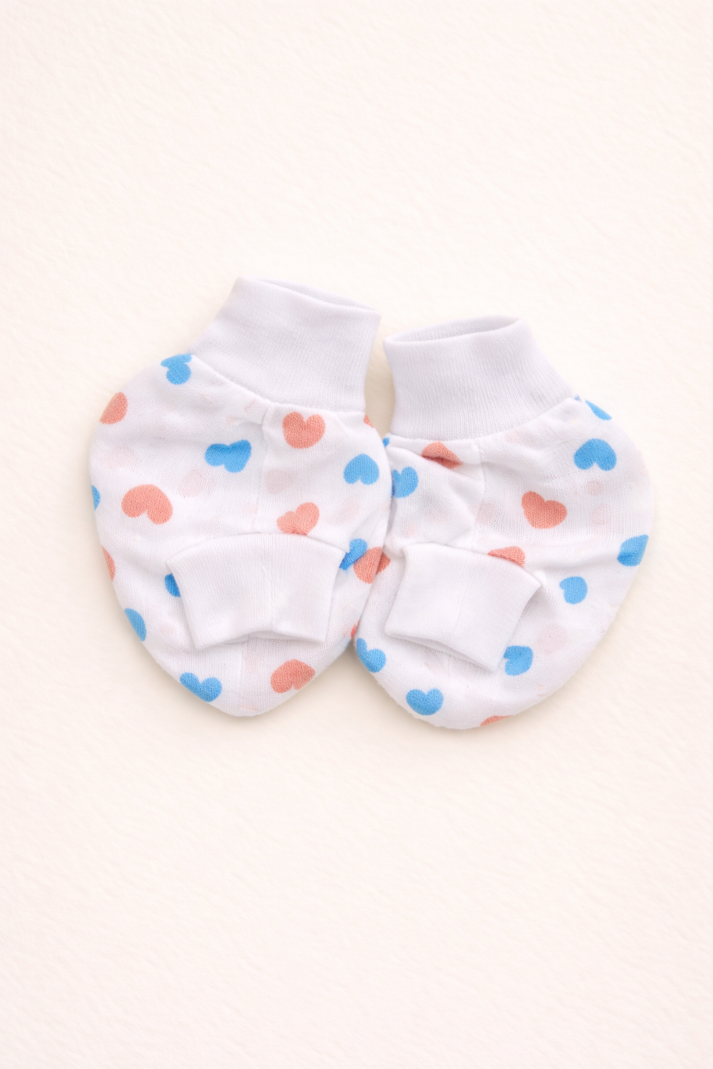 Cotton Baby Socks with Heart Print