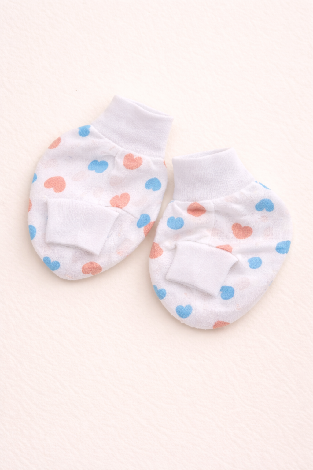 Cotton Baby Socks with Heart Print - Image 2