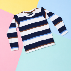 Striped Cotton Full-Sleeve Baby T-Shirt